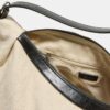 Bolso de hombro de lona en contraste Bolso de hombro de lona en contraste