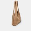 Bolso de hombro de tacto suave con cremalleras
