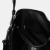 Bolso de hombro de tacto suave con cremalleras