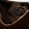 Bolso de hombro de tacto suave con detalle de flecos