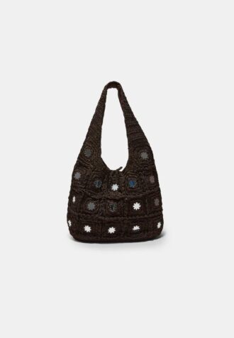 Bolso de hombro grande con espejos