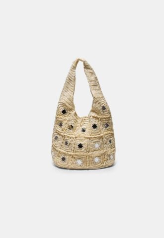 Bolso de hombro grande con espejos