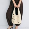 Bolso de hombro grande con espejos