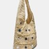 Bolso de hombro grande con espejos