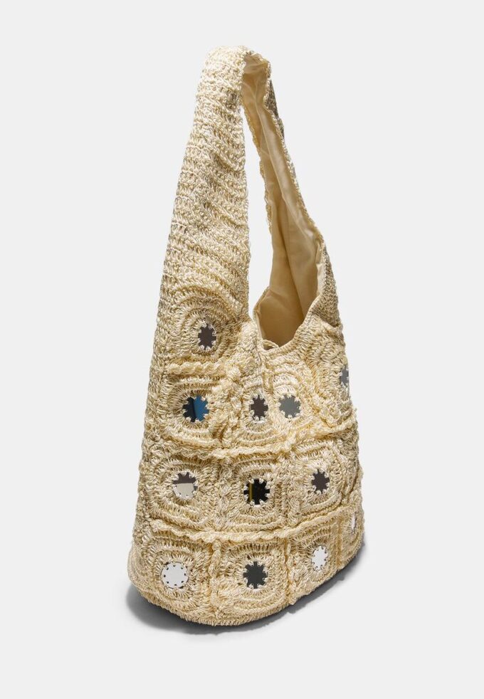 Bolso de hombro grande con espejos