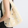 Bolso de hombro grande con espejos