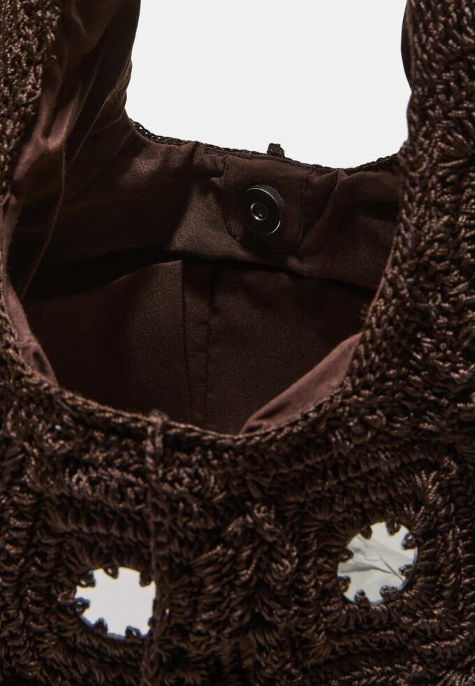 Bolso de hombro grande con espejos Bolso de hombro grande con espejos