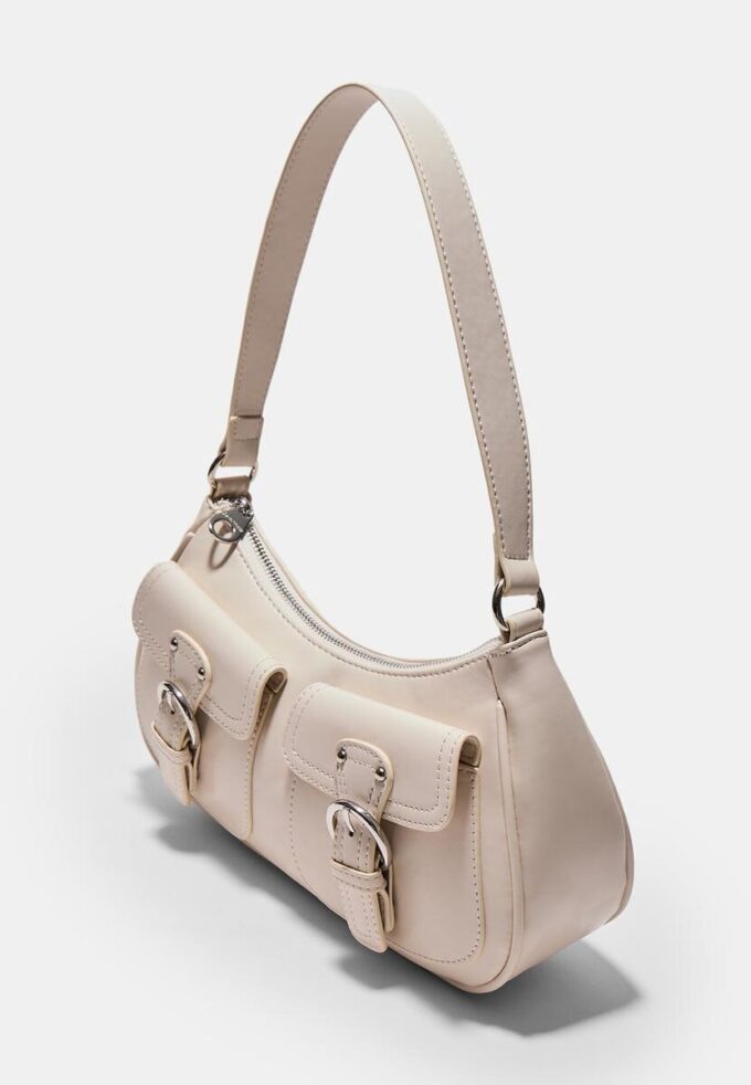 Bolso de hombro Half-Moon con bolsillos