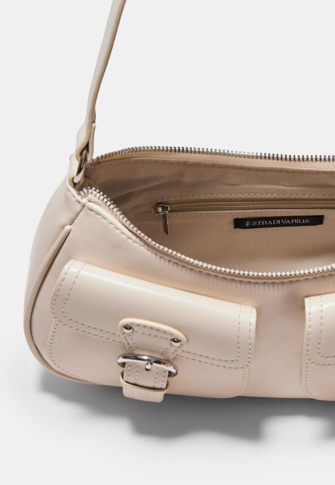 Bolso de hombro Half-Moon con bolsillos
