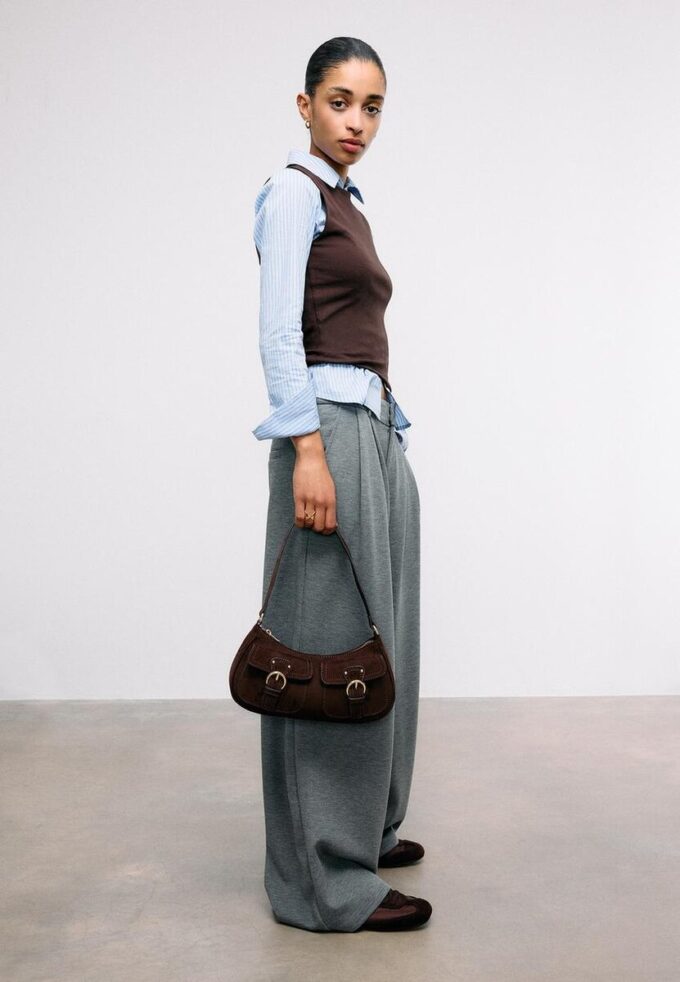 Bolso de hombro Moon con bolsillos