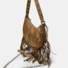 Bolso de hombro Moon con flecos