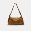 Bolso de hombro plano con tachuelas, 100 % piel Bolso de hombro plano con tachuelas, 100 % piel