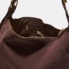 Bolso de hombro plano con tachuelas, 100 % piel Bolso de hombro plano con tachuelas, 100 % piel