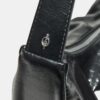 Bolso de hombro plisado brillante