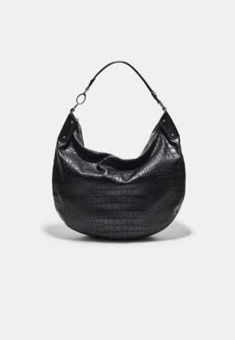 Bolso de hombro tipo hobo imitación cocodrilo