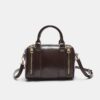 Bolso de imitación de piel con cremalleras