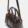 Bolso de imitación de piel con cremalleras