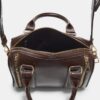 Bolso de imitación de piel con cremalleras