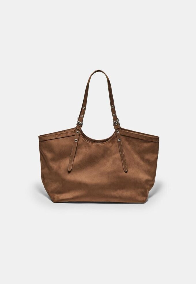Bolso shopper con detalle de mini hebilla
