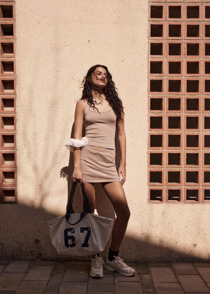 Bolso shopper de algodón