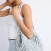 Bolso shopper de ganchillo con hilo metálico Bolso shopper de ganchillo con hilo metálico