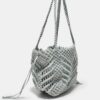 Bolso shopper de ganchillo con hilo metálico Bolso shopper de ganchillo con hilo metálico