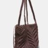 Bolso shopper de ganchillo con hilo metálico Bolso shopper de ganchillo con hilo metálico