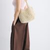 Bolso shopper de ganchillo con hilo metálico Bolso shopper de ganchillo con hilo metálico