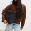Bolso shopper de tela con lazo Bolso shopper de tela con lazo