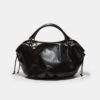Bolso shopper redondo con detalles metálicos