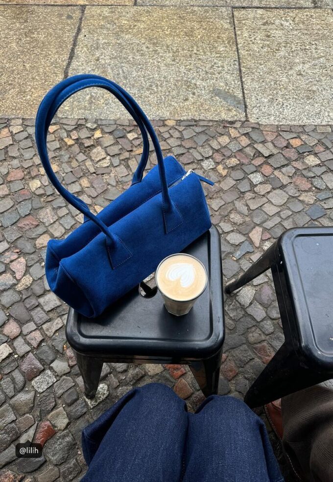 Bolso tipo bolero de ante sintético