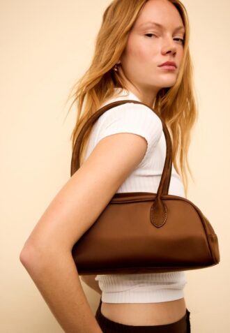 Bolso tipo boliche de nylon