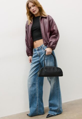 Bolso tipo boliche de nylon