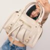 Bolso tipo bolso de bolos con cremallera y bandolera