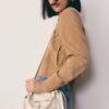 Bolso tipo bolso de bolos con cremallera y bandolera