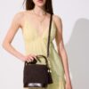 Bolso tipo cubo combinado de ganchillo Bolso tipo cubo combinado de ganchillo
