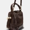 Bolso tipo cubo combinado de ganchillo Bolso tipo cubo combinado de ganchillo