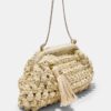 Bolso tipo cubo de ganchillo con hilo metalizado Bolso tipo cubo de ganchillo con hilo metalizado