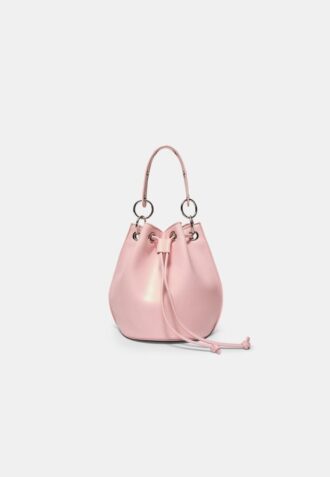 Bolso tipo cubo rígido con ojales