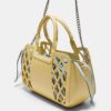 Bolso tote combinado tipo cesta Bolso tote combinado tipo cesta