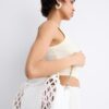 Bolso tote combinado tipo cesta Bolso tote combinado tipo cesta