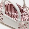 Bolso tote combinado tipo cesta Bolso tote combinado tipo cesta