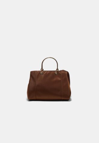 Bolso tote con asa metálica