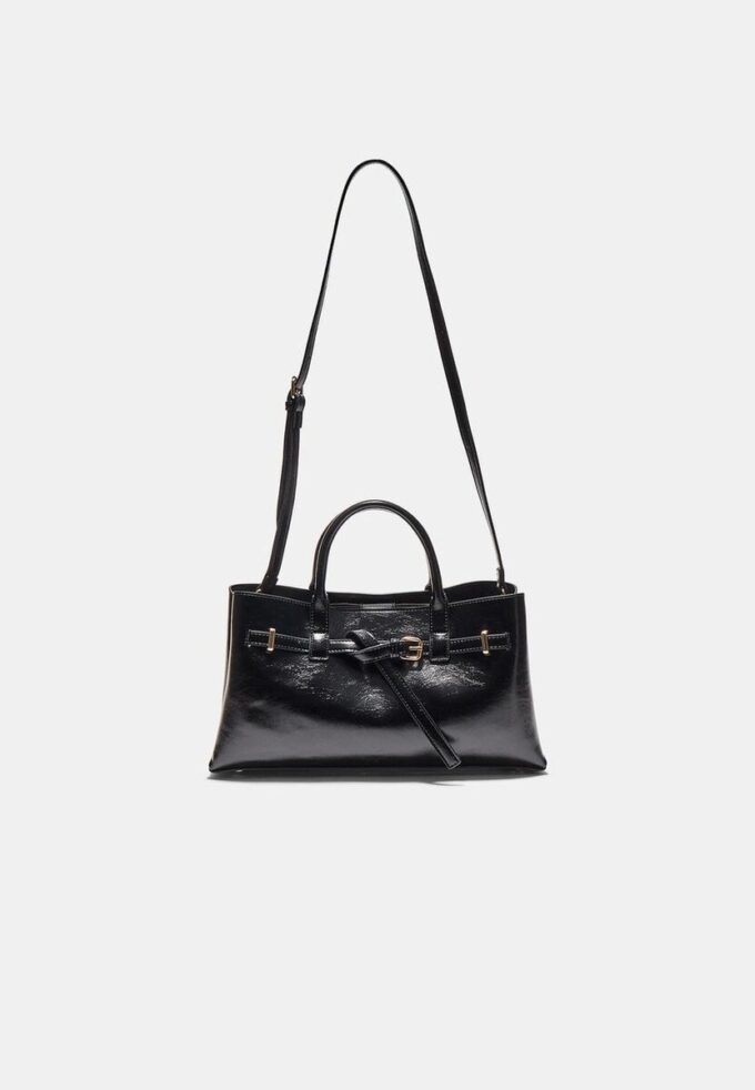 Bolso tote con cinturón
