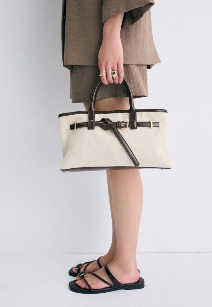 Bolso tote de lona Bolso tote de lona