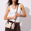 Bolso tote redondo de ganchillo Bolso tote redondo de ganchillo