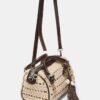 Bolso tote redondo de ganchillo Bolso tote redondo de ganchillo