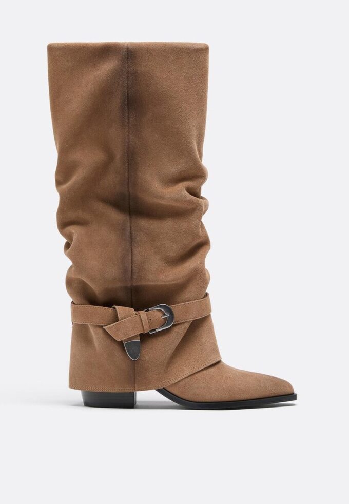 Botas de piel Joots de tacón alto Botas de piel Joots de tacón alto