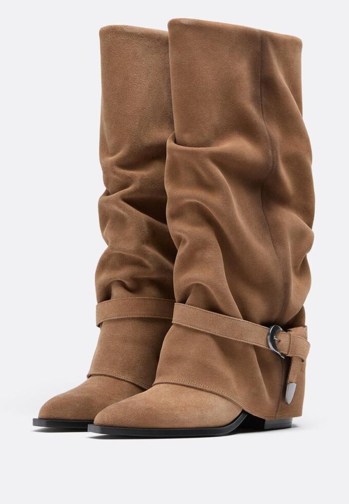 Botas de piel Joots de tacón alto Botas de piel Joots de tacón alto