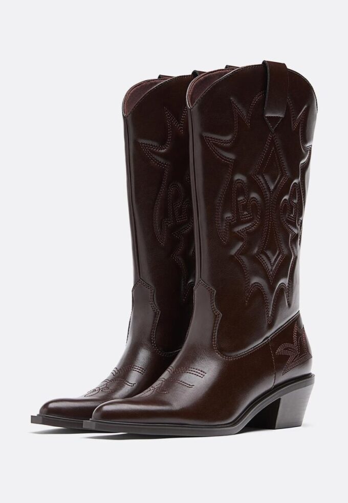 Botas vaqueras con tacón Botas vaqueras con tacón